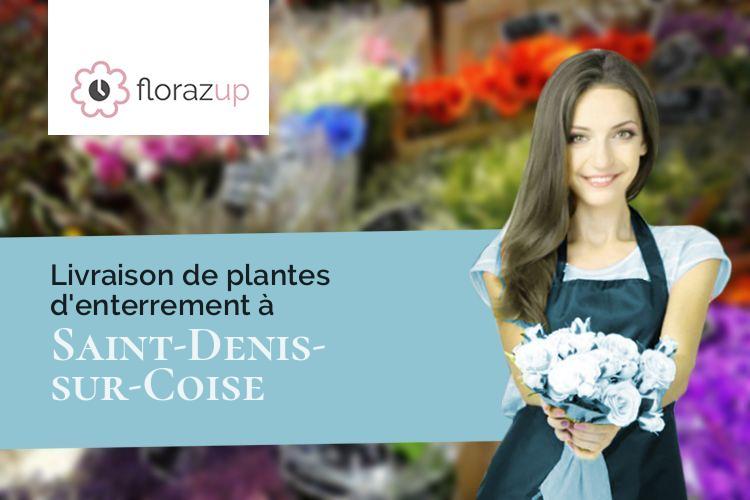 coeurs de fleurs pour une crémation à Saint-Denis-sur-Coise (Loire/42140)