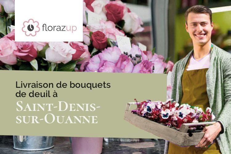compositions florales pour un enterrement à Saint-Denis-sur-Ouanne (Yonne/89120)