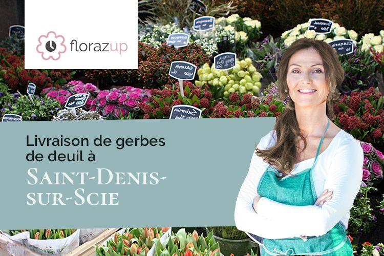 compositions de fleurs pour un enterrement à Saint-Denis-sur-Scie (Seine-Maritime/76890)