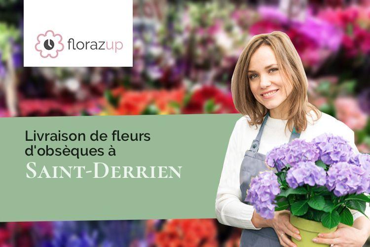 fleurs deuil pour des obsèques à Saint-Derrien (Finistère/29440)