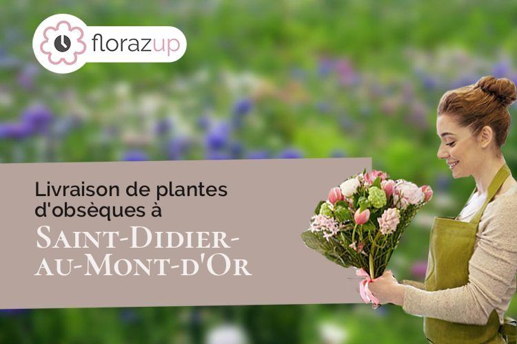 compositions de fleurs pour un enterrement à Saint-Didier-au-Mont-d'Or (Rhône/69370)