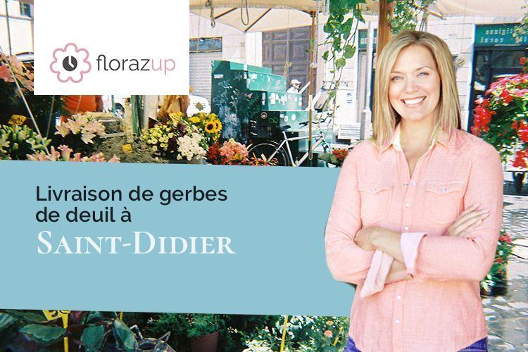 compositions florales pour des funérailles à Saint-Didier (Côte-d'Or/21210)