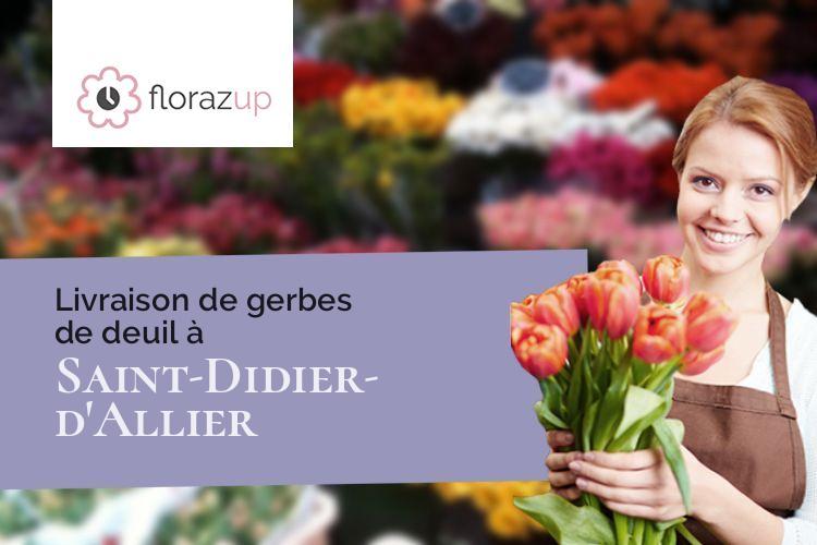 couronnes florales pour une crémation à Saint-Didier-d'Allier (Haute-Loire/43580)