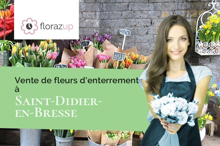 couronnes de fleurs pour une crémation à Saint-Didier-en-Bresse (Saône-et-Loire/71620)
