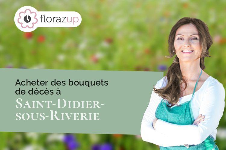coeur de fleurs pour des funérailles à Saint-Didier-sous-Riverie (Rhône/69440)