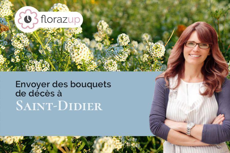 couronnes de fleurs pour des funérailles à Saint-Didier (Vaucluse/84210)