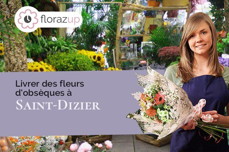 coupes de fleurs pour des funérailles à Saint-Dizier (Haute-Marne/52100)