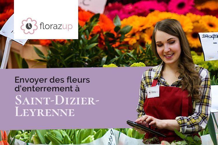 compositions de fleurs pour un décès à Saint-Dizier-Leyrenne (Creuse/23400)