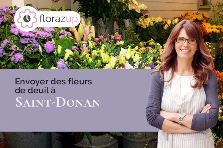 coupes de fleurs pour une crémation à Saint-Donan (Côtes-d'Armor/22800)