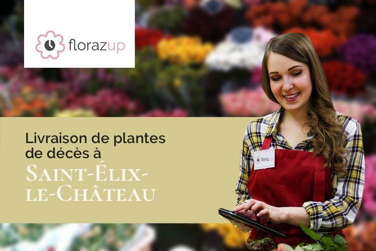 couronnes de fleurs pour un enterrement à Saint-Élix-le-Château (Haute-Garonne/31430)