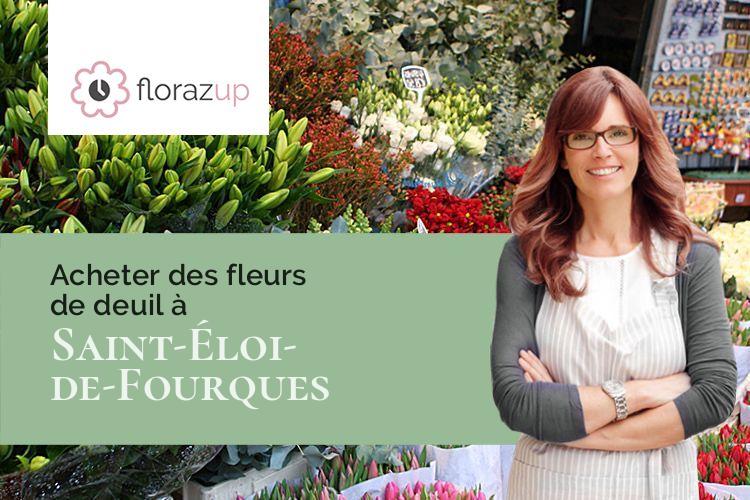 coupes de fleurs pour des obsèques à Saint-Éloi-de-Fourques (Eure/27800)