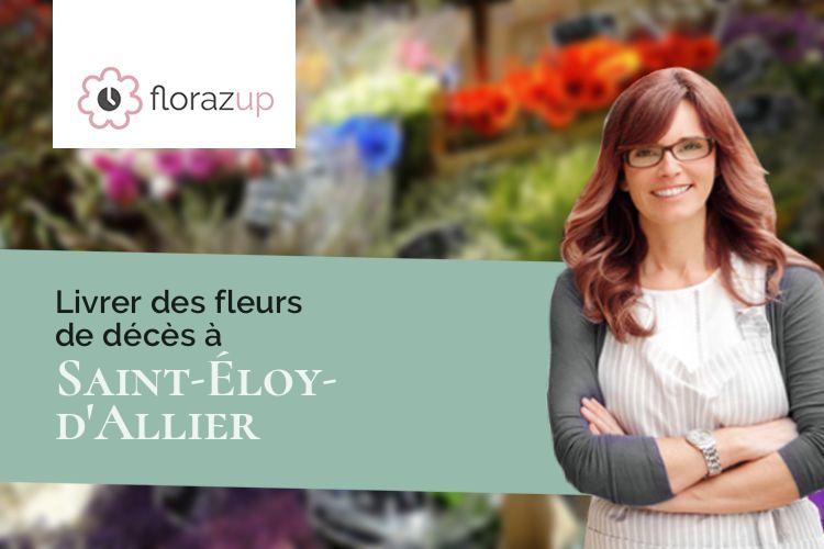 créations florales pour des obsèques à Saint-Éloy-d'Allier (Allier/03370)