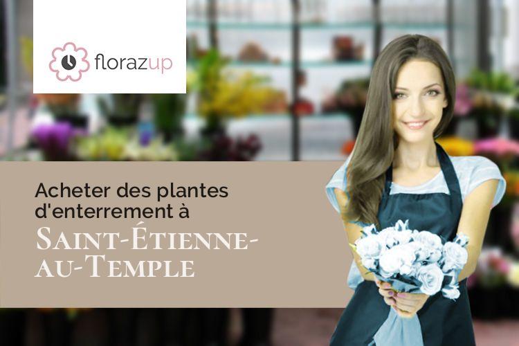 compositions de fleurs pour des obsèques à Saint-Étienne-au-Temple (Marne/51460)