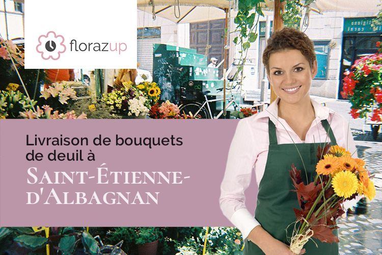 créations de fleurs pour un décès à Saint-Étienne-d'Albagnan (Hérault/34390)