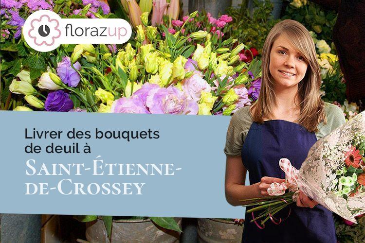 créations florales pour des funérailles à Saint-Étienne-de-Crossey (Isère/38960)