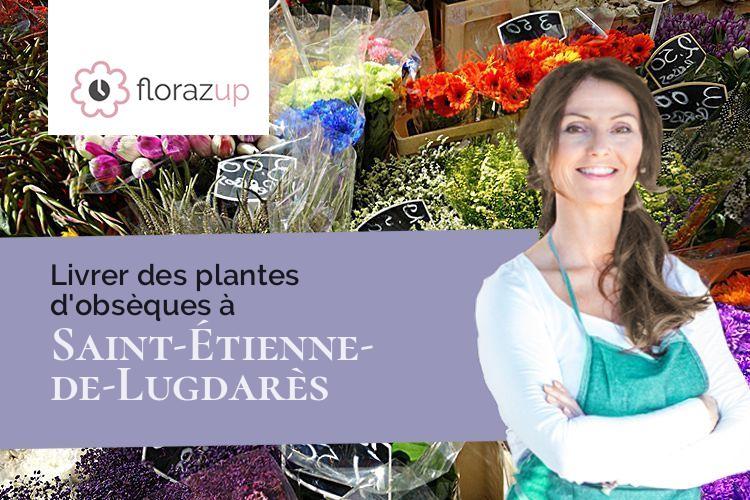 gerbes de fleurs pour des funérailles à Saint-Étienne-de-Lugdarès (Ardèche/07590)