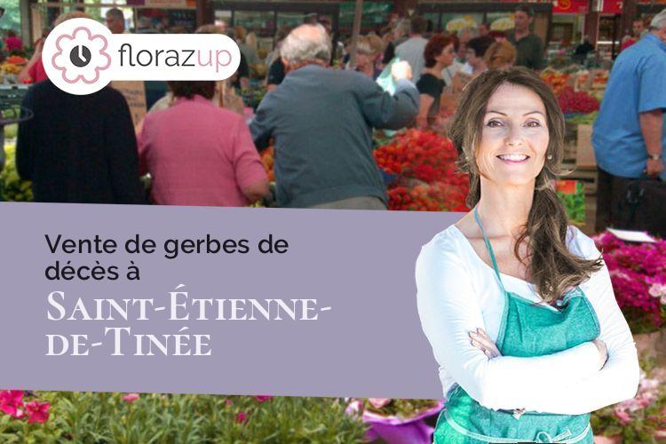 compositions de fleurs pour un enterrement à Saint-Étienne-de-Tinée (Alpes-Maritimes/06660)