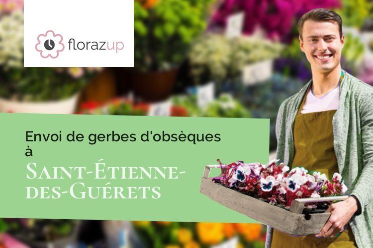 coeurs de fleurs pour une crémation à Saint-Étienne-des-Guérets (Loir-et-Cher/41190)