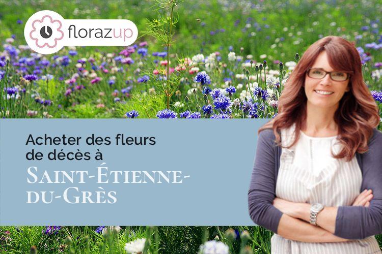 compositions florales pour un décès à Saint-Étienne-du-Grès (Bouches-du-Rhône/13103)