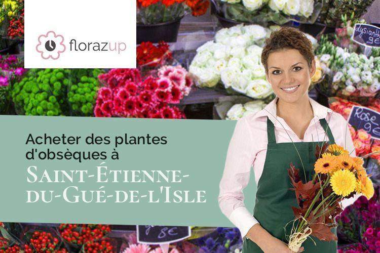 gerbes de fleurs pour des obsèques à Saint-Étienne-du-Gué-de-l'Isle (Côtes-d'Armor/22210)