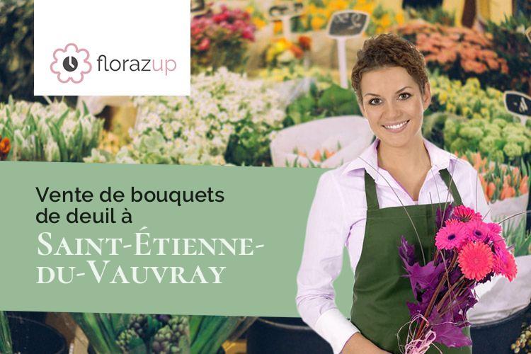 fleurs deuil pour un deuil à Saint-Étienne-du-Vauvray (Eure/27430)