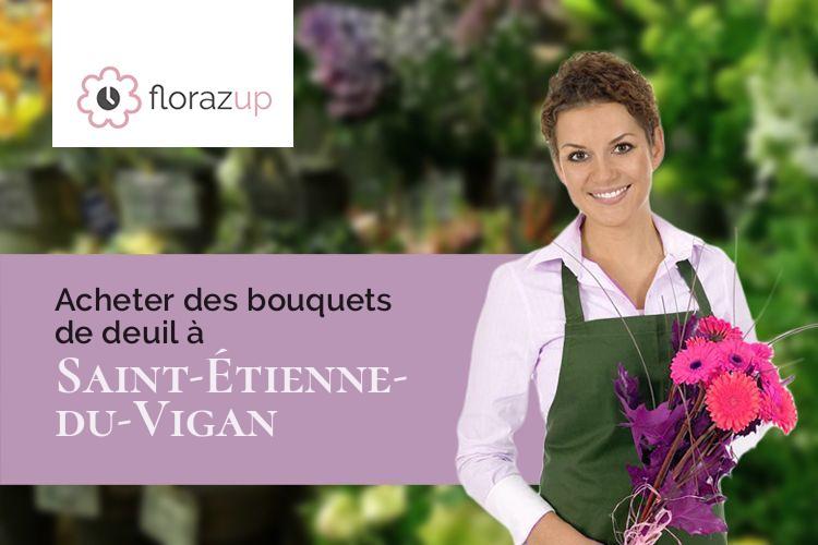 compositions de fleurs pour des funérailles à Saint-Étienne-du-Vigan (Haute-Loire/43420)