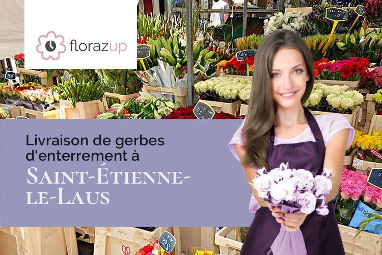 créations florales pour un enterrement à Saint-Étienne-le-Laus (Hautes-Alpes/05130)