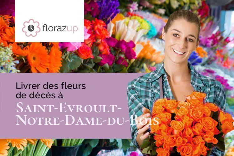 compositions florales pour une crémation à Saint-Evroult-Notre-Dame-du-Bois (Orne/61550)