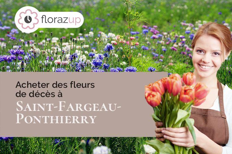 coeur de fleurs pour une crémation à Saint-Fargeau-Ponthierry (Seine-et-Marne/77310)