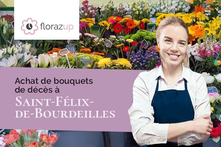 coeurs de fleurs pour des funérailles à Saint-Félix-de-Bourdeilles (Dordogne/24340)