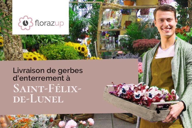 compositions de fleurs pour des funérailles à Saint-Félix-de-Lunel (Aveyron/12320)