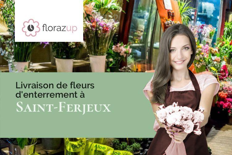 créations de fleurs pour un enterrement à Saint-Ferjeux (Haute-Saône/70110)