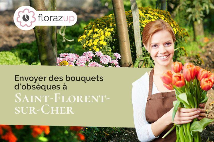 compositions de fleurs pour un décès à Saint-Florent-sur-Cher (Cher/18400)