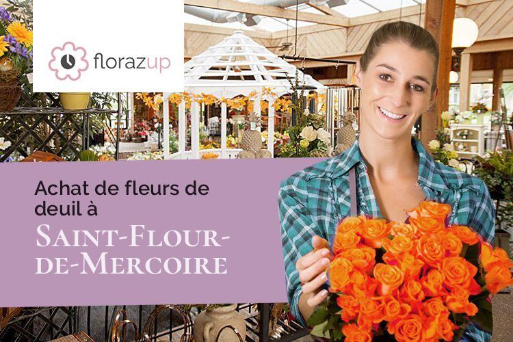 coupes de fleurs pour une crémation à Saint-Flour-de-Mercoire (Lozère/48300)
