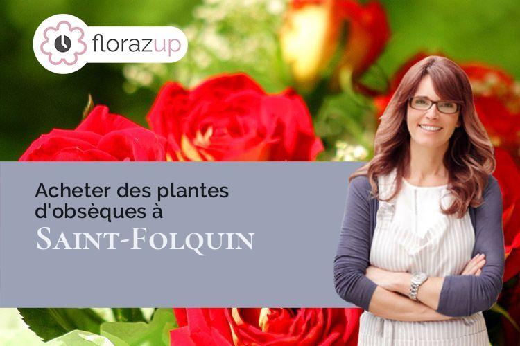 gerbes de fleurs pour des obsèques à Saint-Folquin (Pas-de-Calais/62370)