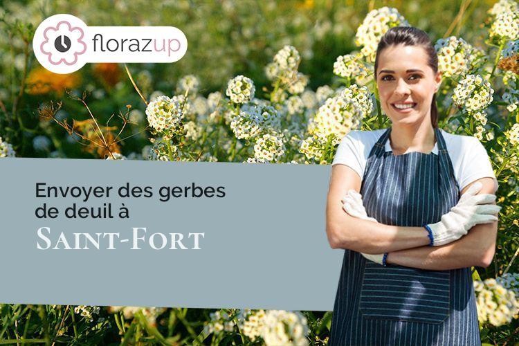 créations de fleurs pour un deuil à Saint-Fort (Mayenne/53200)