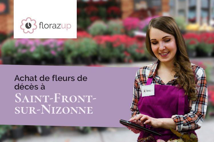 couronnes de fleurs pour des obsèques à Saint-Front-sur-Nizonne (Dordogne/24300)
