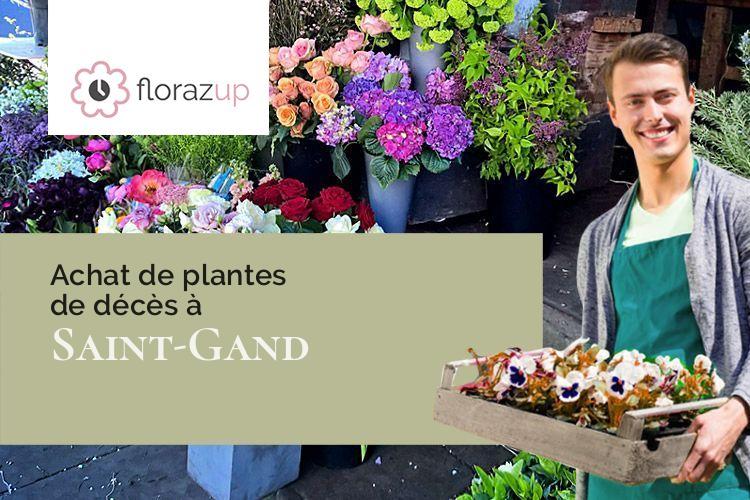 couronnes de fleurs pour un enterrement à Saint-Gand (Haute-Saône/70130)