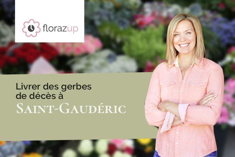 créations florales pour un enterrement à Saint-Gaudéric (Aude/11270)