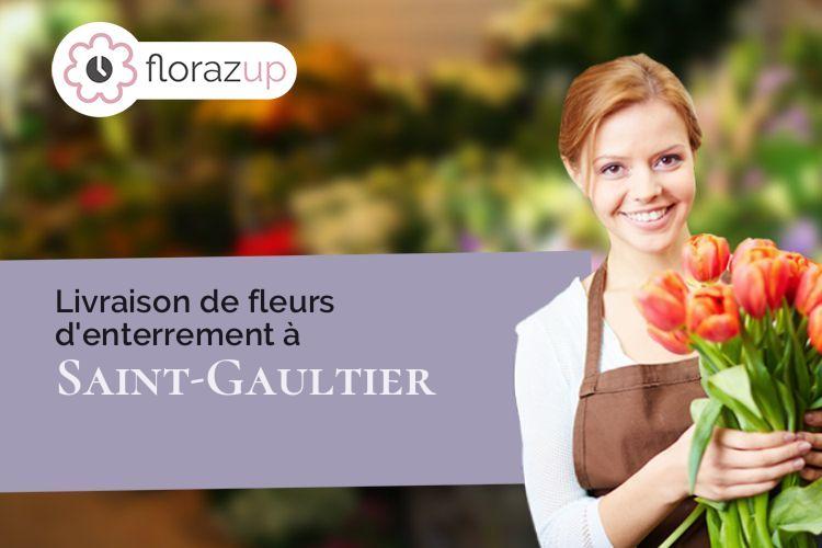 fleurs deuil pour une crémation à Saint-Gaultier (Indre/36800)