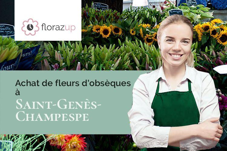 bouquets de fleurs pour un enterrement à Saint-Genès-Champespe (Puy-de-Dôme/63850)