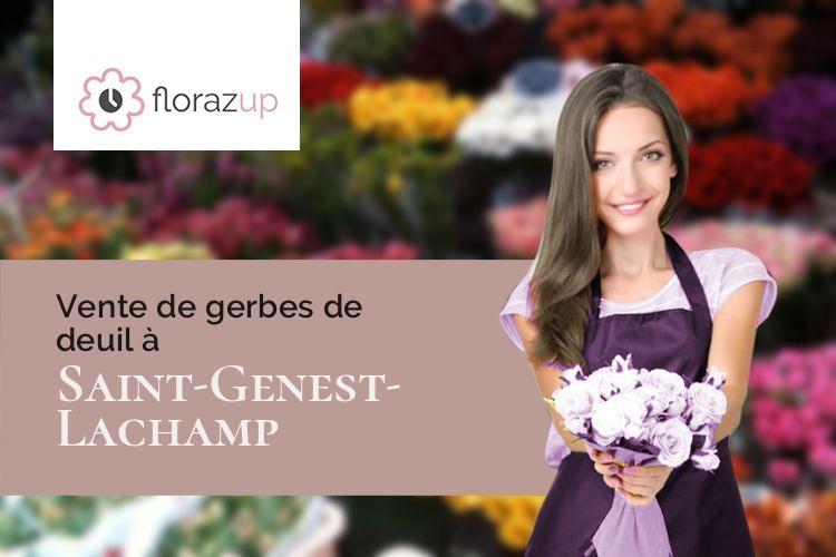 couronnes florales pour une crémation à Saint-Genest-Lachamp (Ardèche/07160)