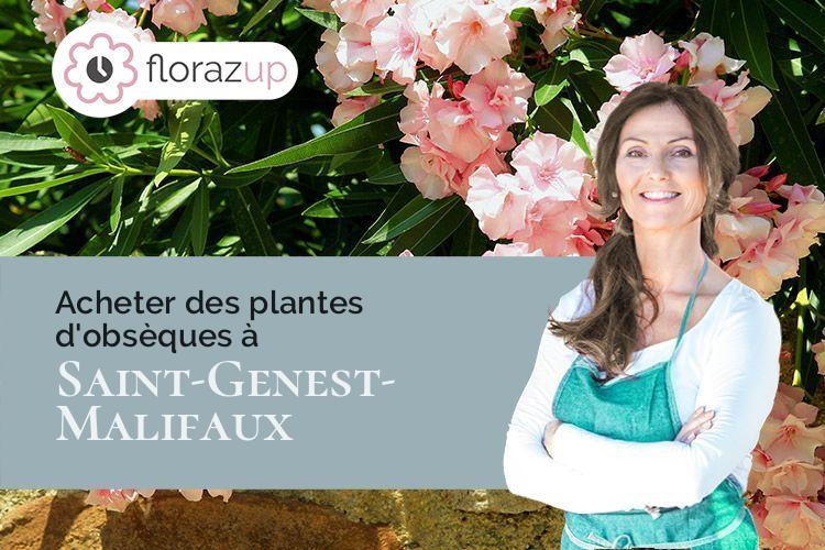 compositions de fleurs pour une crémation à Saint-Genest-Malifaux (Loire/42660)