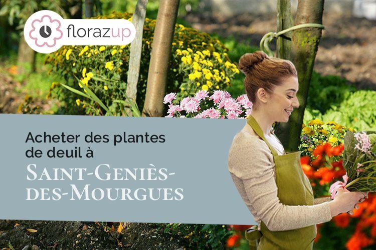 créations florales pour un décès à Saint-Geniès-des-Mourgues (Hérault/34160)