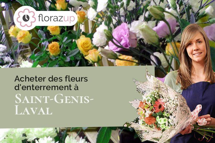 créations de fleurs pour des funérailles à Saint-Genis-Laval (Rhône/69230)