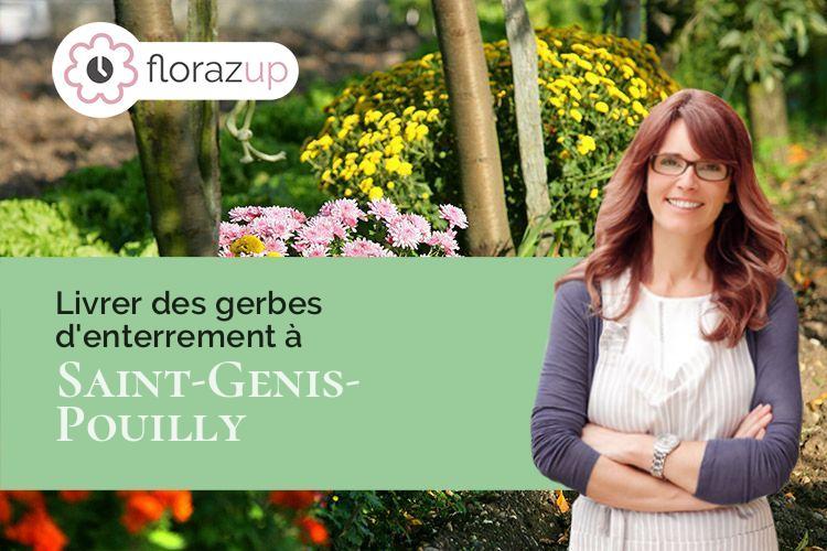 compositions de fleurs pour des funérailles à Saint-Genis-Pouilly (Ain/01630)