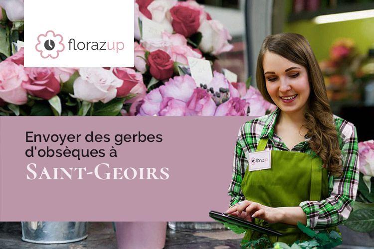 fleurs deuil pour un deuil à Saint-Geoirs (Isère/38590)