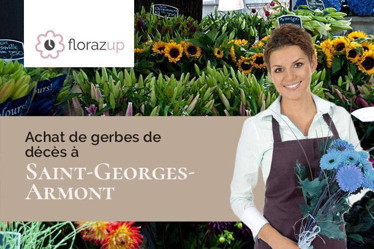 couronnes de fleurs pour une crémation à Saint-Georges-Armont (Doubs/25340)