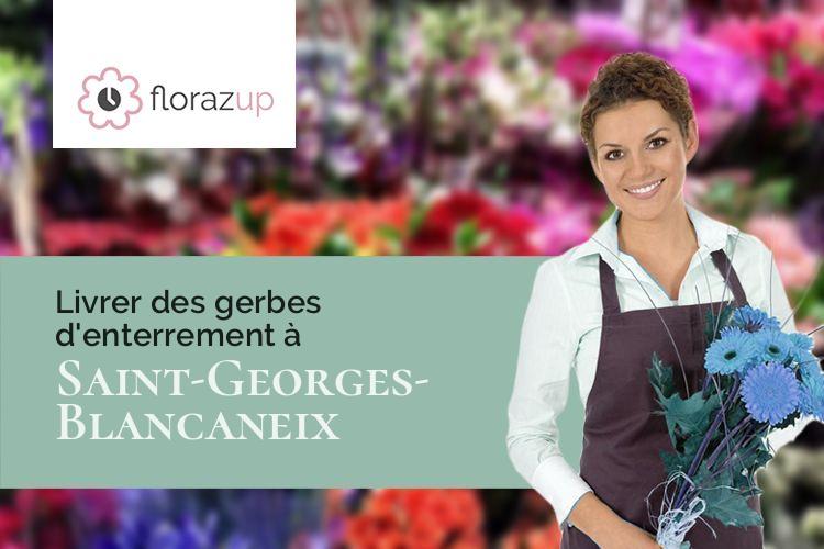 créations de fleurs pour un décès à Saint-Georges-Blancaneix (Dordogne/24130)