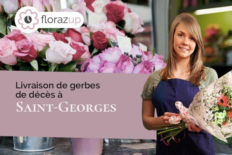 créations florales pour un deuil à Saint-Georges (Cantal/15100)